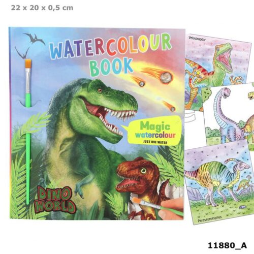Album water colour book DinoWorld