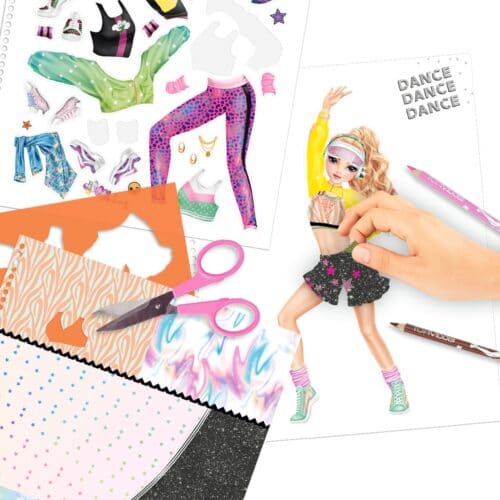 album a colorier dance top model 2