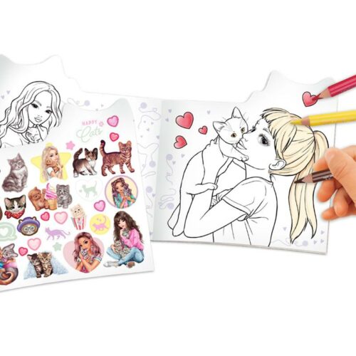 livre de coloriage kitty top model