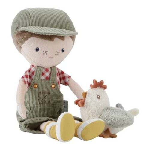 0025787 little dutch poupee fermier jim avec poulet 35cm little farm 1 550