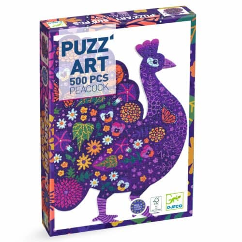 DJ07669 puzzle paon