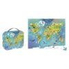 puzzle monde 100 pièces janod