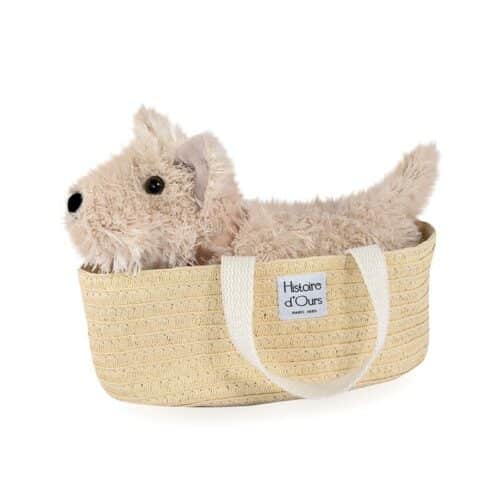 doudou chien panier